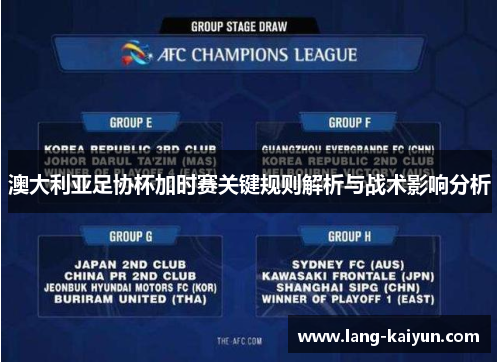 澳大利亚足协杯加时赛关键规则解析与战术影响分析