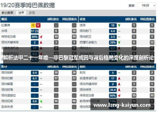 解析法甲二十一年唯一非巴黎冠军成因与背后格局变化的深度剖析论